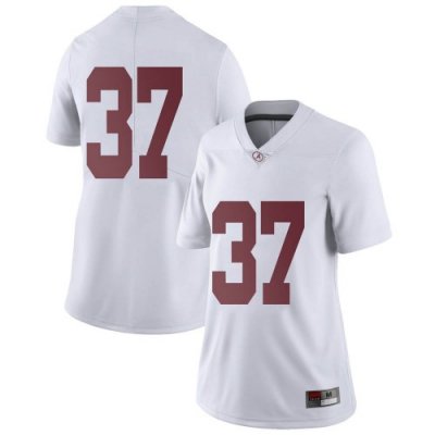 Women's Alabama Crimson Tide #37 Demouy Kennedy White Limited NCAA College Football Jersey 2403SFAL7